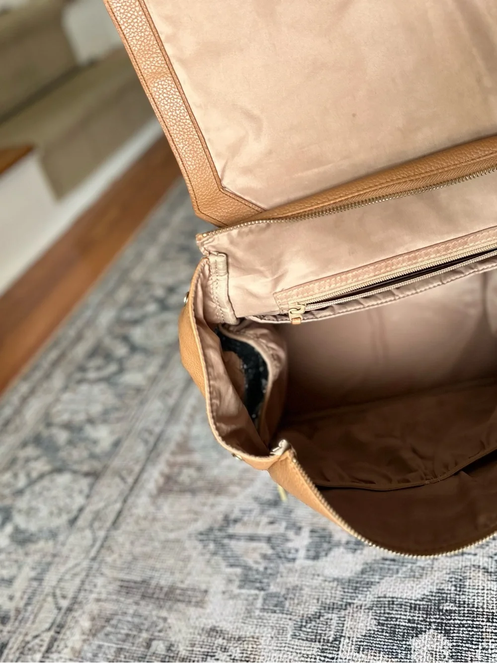 Freshly Picked Classic Diaper Backpack | Camel Vegan Leather